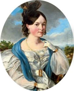 Signed And Dated 'kraÂ¶psch 1832' (lower Right) And Indistinctly Inscribed (scratched) (lower Left)