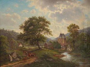 A Landscape With A Gothic Church