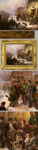 "jagdgesellschaft"
In Romantischer Verschneiter Dorflandschaft by Wenzel Kroupa