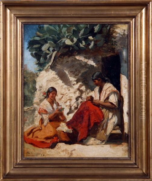 Titled 'sondag Morgen Udenfor En Ghitanabolig I Granada' - view 1