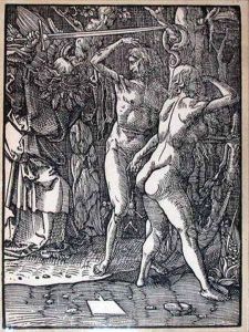 The Expulsion From Paradise (hollstein 2) by Ludwig Krug