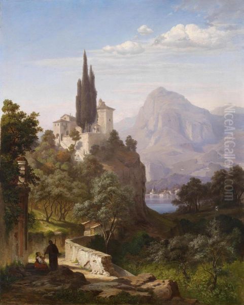 View Of A Lakein Northern Italy - view 1