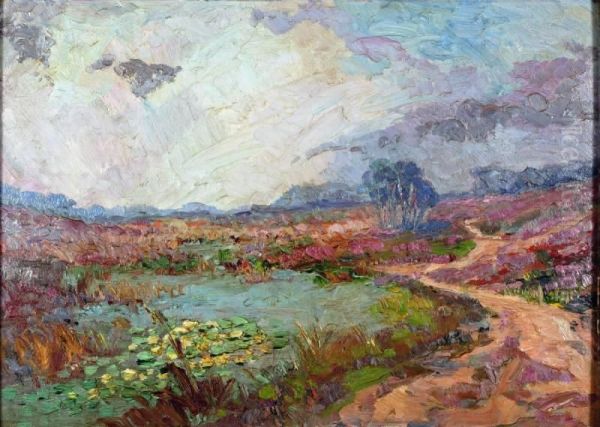 Landschap Met Waterlelies In Een Ven - view 1