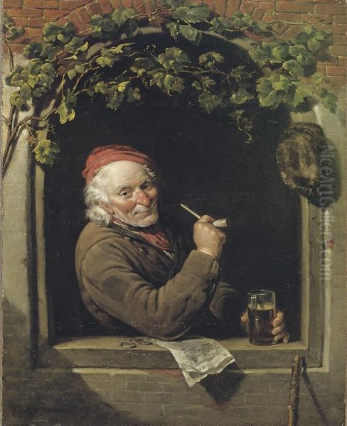 Smoking A Pipe - view 1