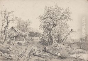 Landschaft Mit Gehoft by Frederik Marianus Kruseman
