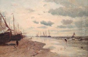 Plage De Scheveningen by Jan Theodore Kruseman