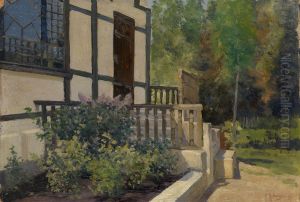 Porch Of The Artist's House by Constantin Kryschitskij