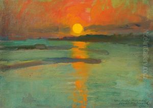 Sunset On The Water by Konrad Krzyzanowski