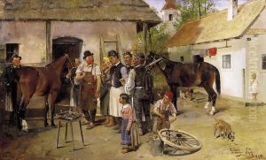In The Yard Of The Blacksmith