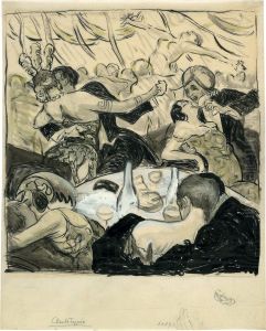Szene Im Bordell by Sandor Alexander Kubinyi Von Demenfalva