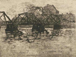 A Wooden Bridge by Bohumil Kubista
