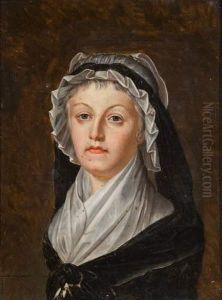 Kucharsky . - Portrait De Marie Antoinette by Alexandre Kucharski