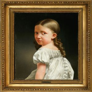 Portrait Of Henriette Cathala As A Child by Albert Kuchler