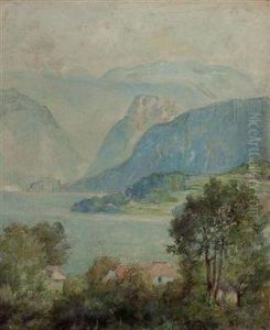 Traunsee Gegen Traunkirchen by Karl Kuchler