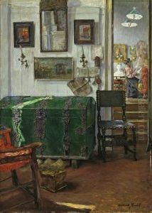 "grune Truhe (mein Vorzimmer)" by Gotthardt Kuehl