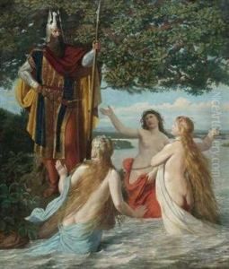 Hagen Bei Den Drei Rheintochtern by Georg Kugler