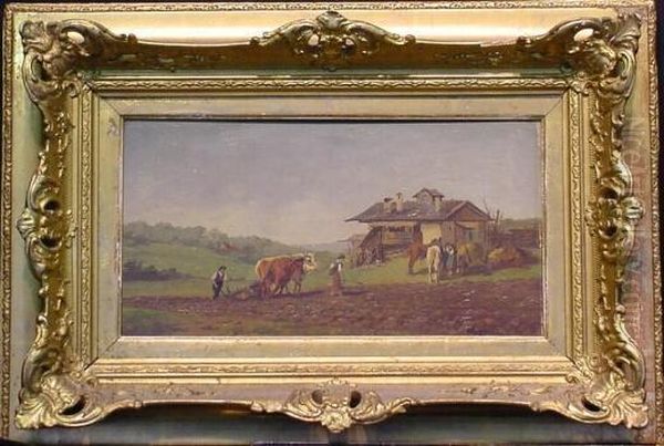Alpine Farm Scene - view 1