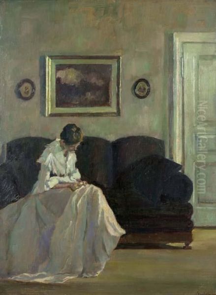 Interior With Lady. - view 1