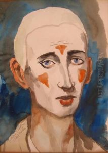 Portrait Head Of A Clown by Walt Kuhn