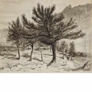 Trees Under Mountain Trees Under Mountain
