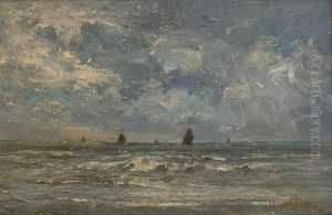 Voiliers En Mer Du Nord by Paul Kuhstoss