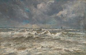 Voiliers En Mer Du Nord by Paul Kuhstoss