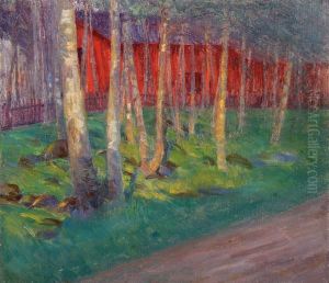 Birch Grove At Sunset by Arkhip Ivanovich Kuindzhi