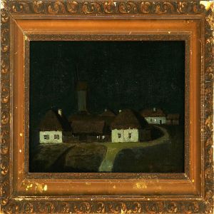 A Ukrainian Village At Night