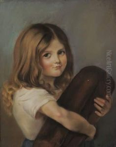 Fillette Russe A La Miche De Pain by Ivan Semionovich Kulikov