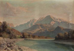 Blick Von Salzburg Richtung Suden Mit Dem Hohen Goll by Franz Kulstrunk