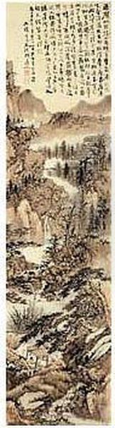 Enjoying The View By A Waterfall - view 1
