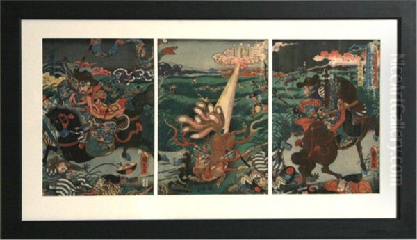 Hunting The Tailed Fox Triptych - view 1