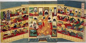 Kokinchinbutsu Shuran, Exhibition Of Valuables by Kuniteru