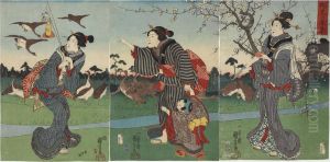 View Of Yanagishima In Spring by Utagawa Kuniyoshi
