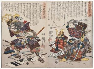 An Album From The Series Taiheiki Eiyu Den by Utagawa Kuniyoshi