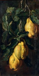 Stilleben Mit Quitten by Ludwig Adam Kunz