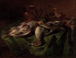 "stillleben Mit Jagdbeute by Ludwig Adam Kunz