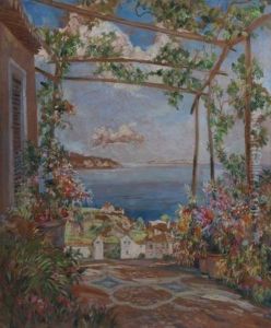 Blick Von Der Terrasse by Alfred Kunze