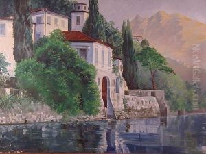 Kunze,italienische Uferlandschaft