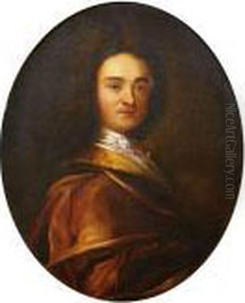 Portrait Of A Gentleman In Three Quarter View To The Right. - view 1