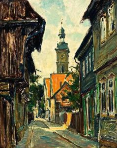 Blick Auf Die Stephanikirche In Goslar. by Walter Kuphal