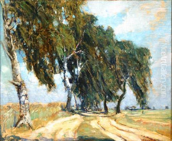 Summer Landscape With Winding Road - view 1