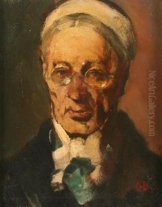Leo (1884 Wassenberg - Dusseldorf,deutscher Genremaler, Studium An Den Ak Munchen, Dusseldorf Undkarlsruhe) "portrait Einer Alten Frau", Ol Auf Leinwand, 30 X 24,unten Rechts Monogrammiert, R.