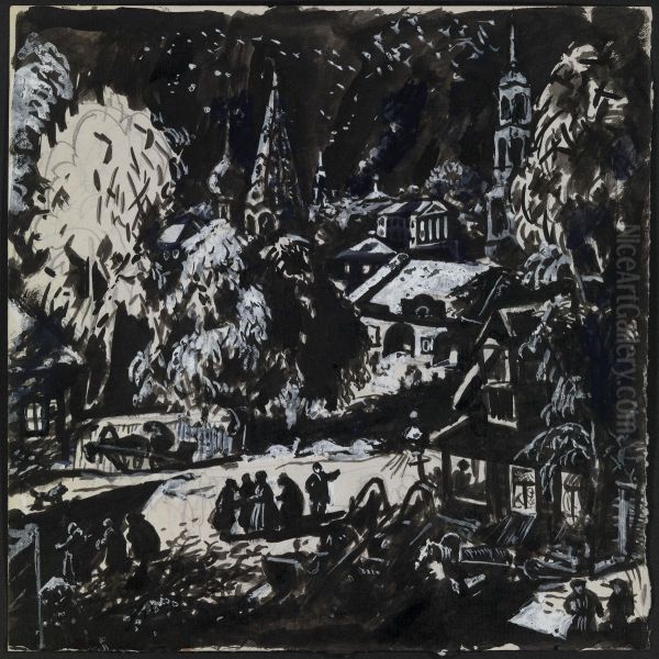 Winter In The Village - view 1