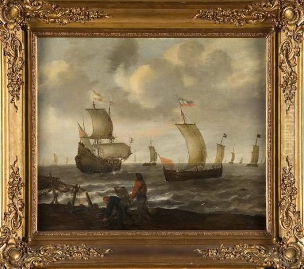 Marine Et Pecheurs En Bord De Mer - view 1