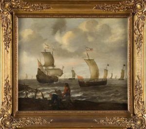 Marine Et Pecheurs En Bord De Mer by L.B. Kuy