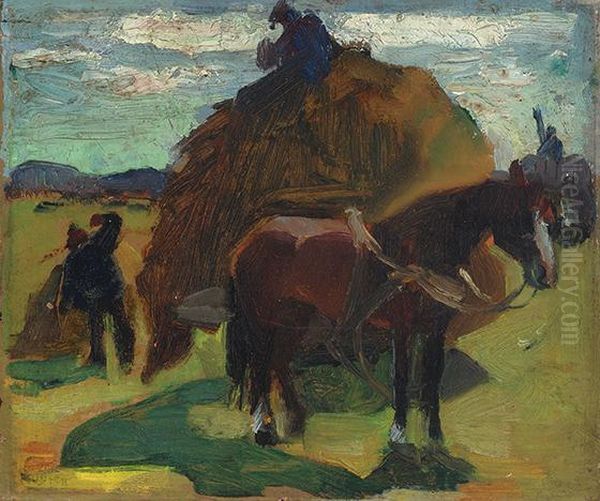 Horse And Haycart - view 1