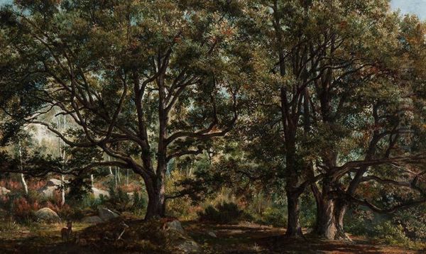 Deer In The Forest - view 1