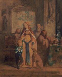 Medieval Scene by Teofil Kwiatkowski