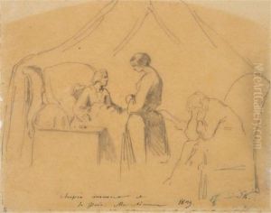 Chopin In Illness by Teofil Kwiatkowski